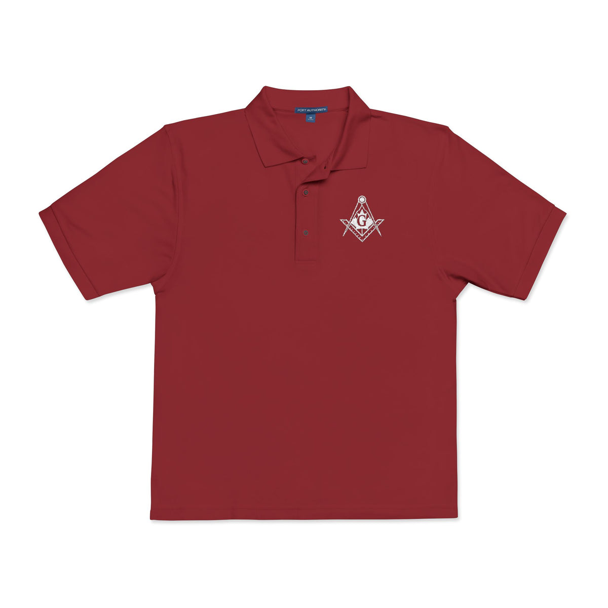 Master Mason Blue Lodge Canada Jurisdiction Polo Shirt - Embroidered S&C Various Colors - Bricks Masons