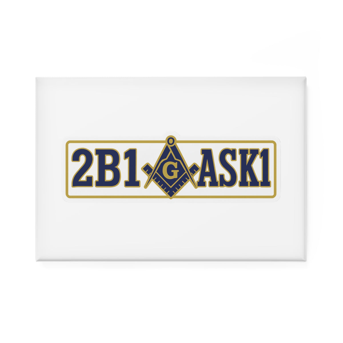Master Mason Blue Lodge Magnet - 2B1ASK1 Design - Bricks Masons