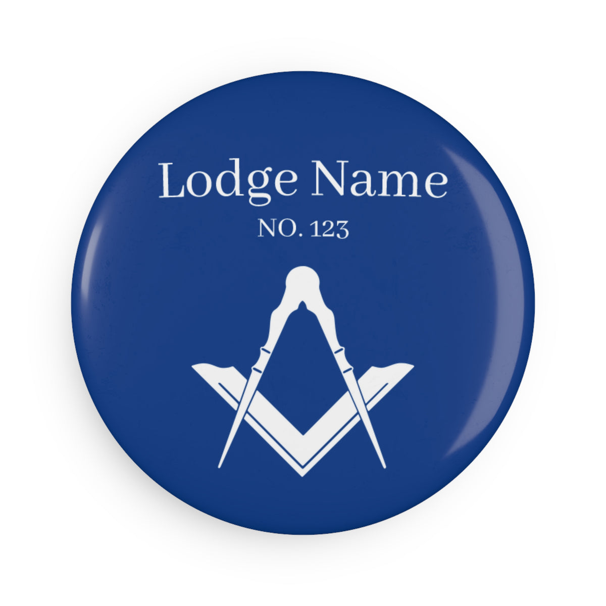 Master Mason Blue Lodge Magnet - Decorative Refrigerator Custom - Bricks Masons