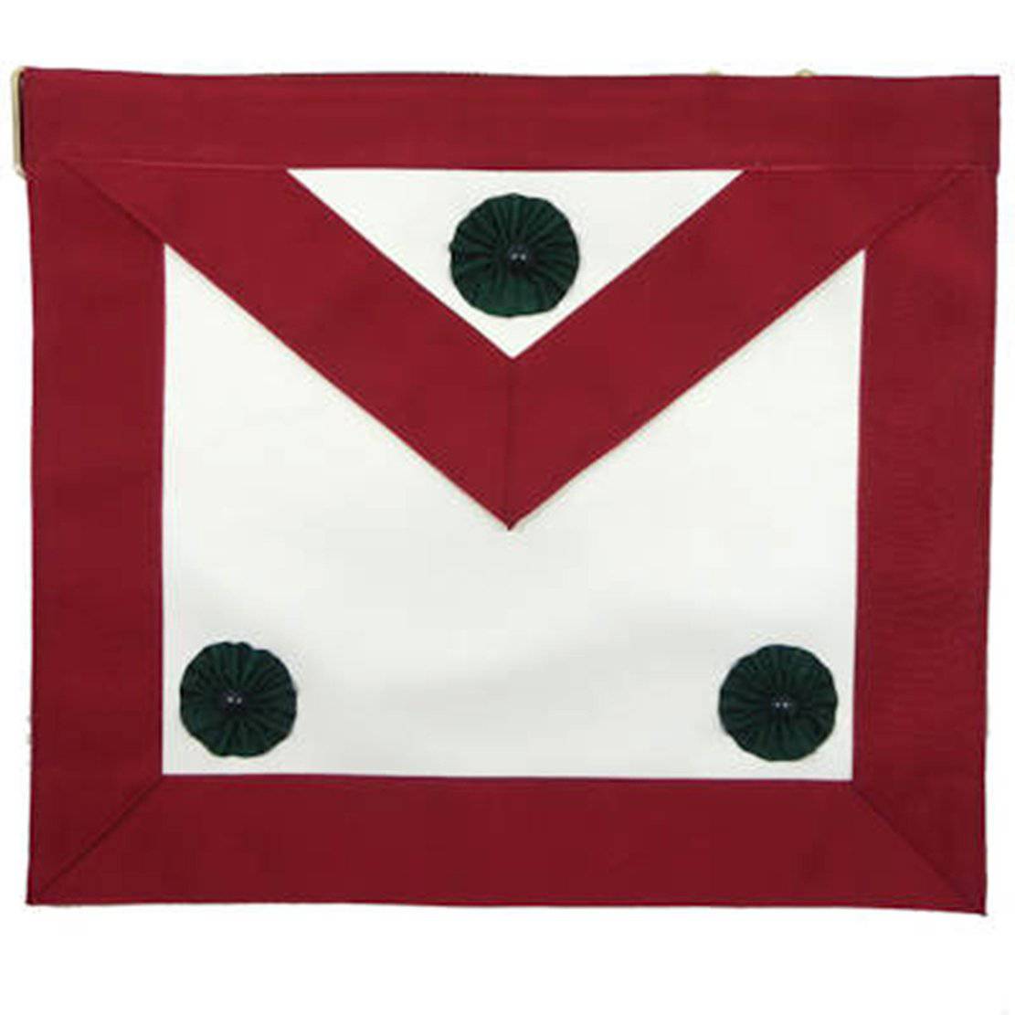 Knight Masons Apron - Maroon Moire - Bricks Masons