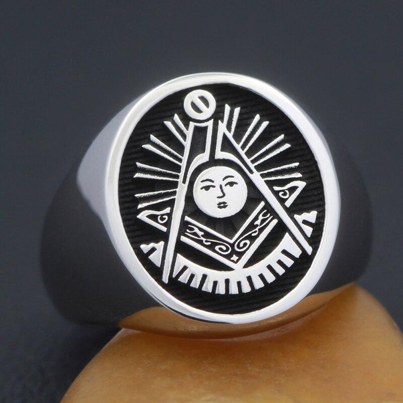 Past Master Blue Lodge Ring - Vintage Past Masters Mason Fraternity Sterling Silver - Bricks Masons