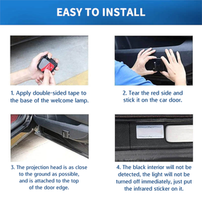 33rd Degree Scottish Rite Car Door Light Projector - Customizable Wireless LED Wings Up - Bricks Masons