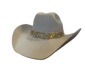 Master Mason Blue Lodge Hatband - Gold Jeweled - Bricks Masons