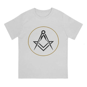 Master Mason Blue Lodge T-Shirt -  Polyester Gold Square Compass