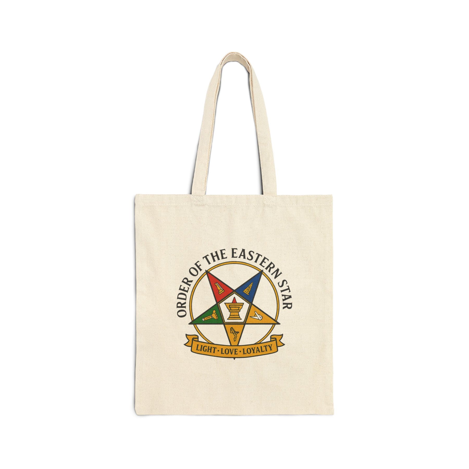 OES Tote Bag - Cotton Light, Love, Loyalty - Bricks Masons