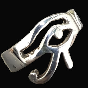 Egyptian Eye of Horus Ring in Silver 1.5 cm 4 g Art 1010 - Bricks Masons
