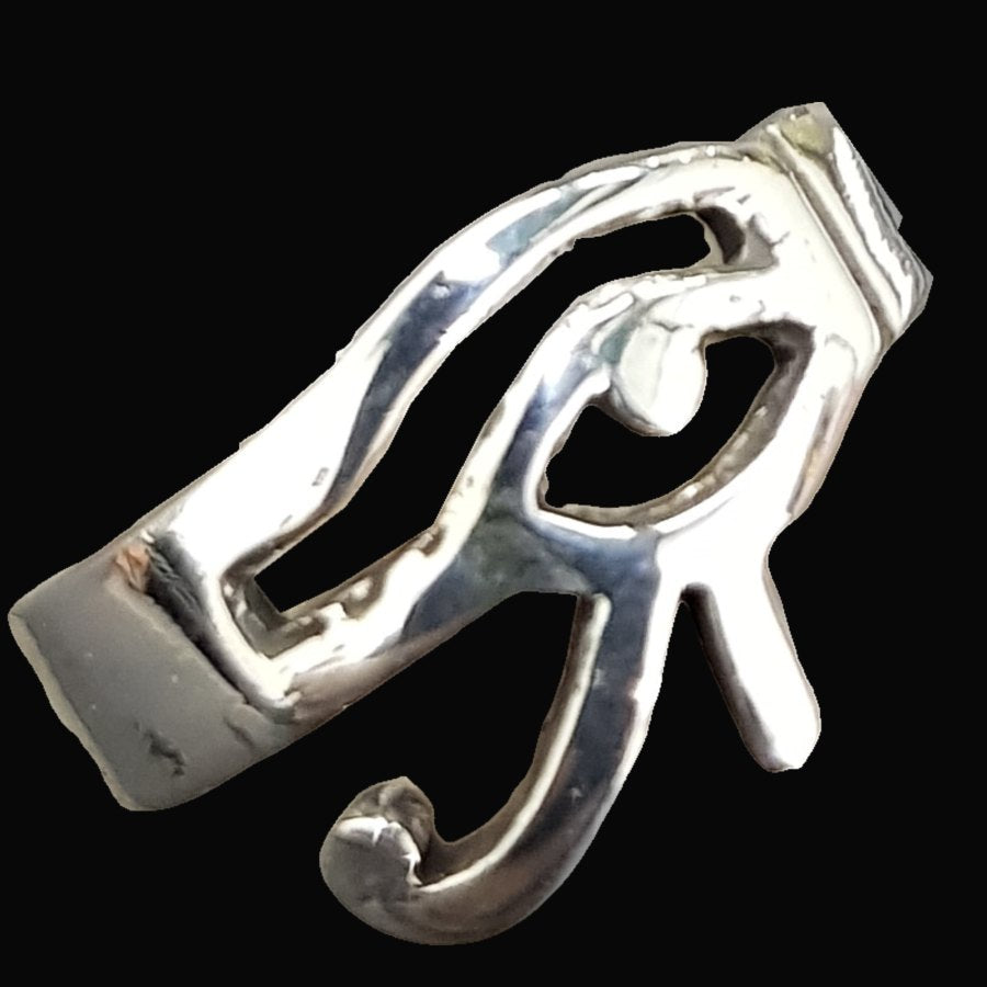 Egyptian Eye of Horus Ring in Silver 1.5 cm 4 g Art 1010 - Bricks Masons