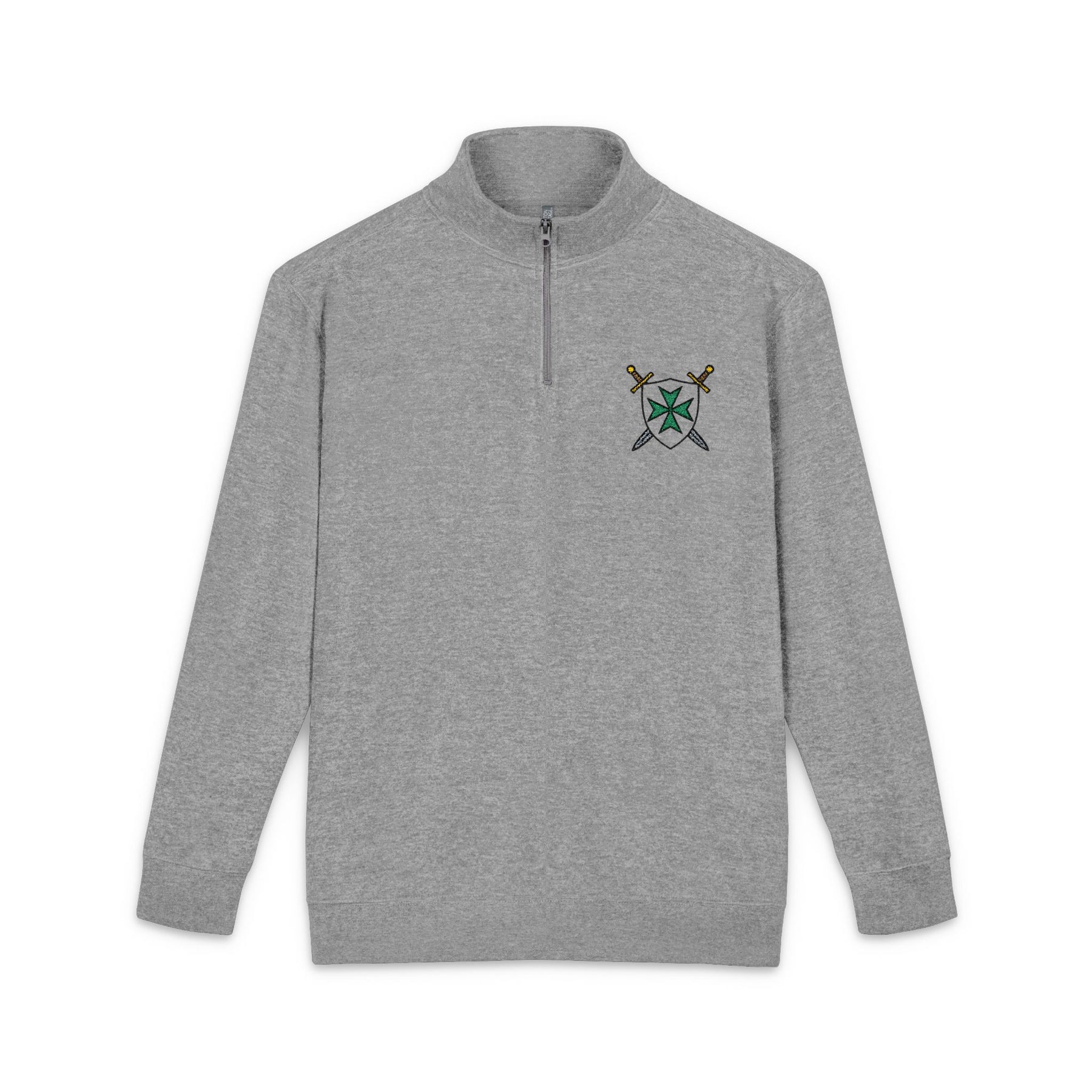 Order of Saint Lazarus Sweatshirt - Lazarus & Shield Emblem Embroidery - Bricks Masons