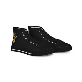 Knights of St. Andrew Sneaker - High Top Black & White - Bricks Masons