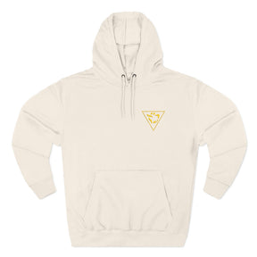 Grand Tiler of Solomon Hoodie - Three-Panel Fleece Front Embroidered Crest - Bricks Masons