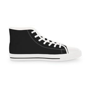 Master Mason Craft Sneaker - High Top Black & White Beacon of Brotherhood - Bricks Masons
