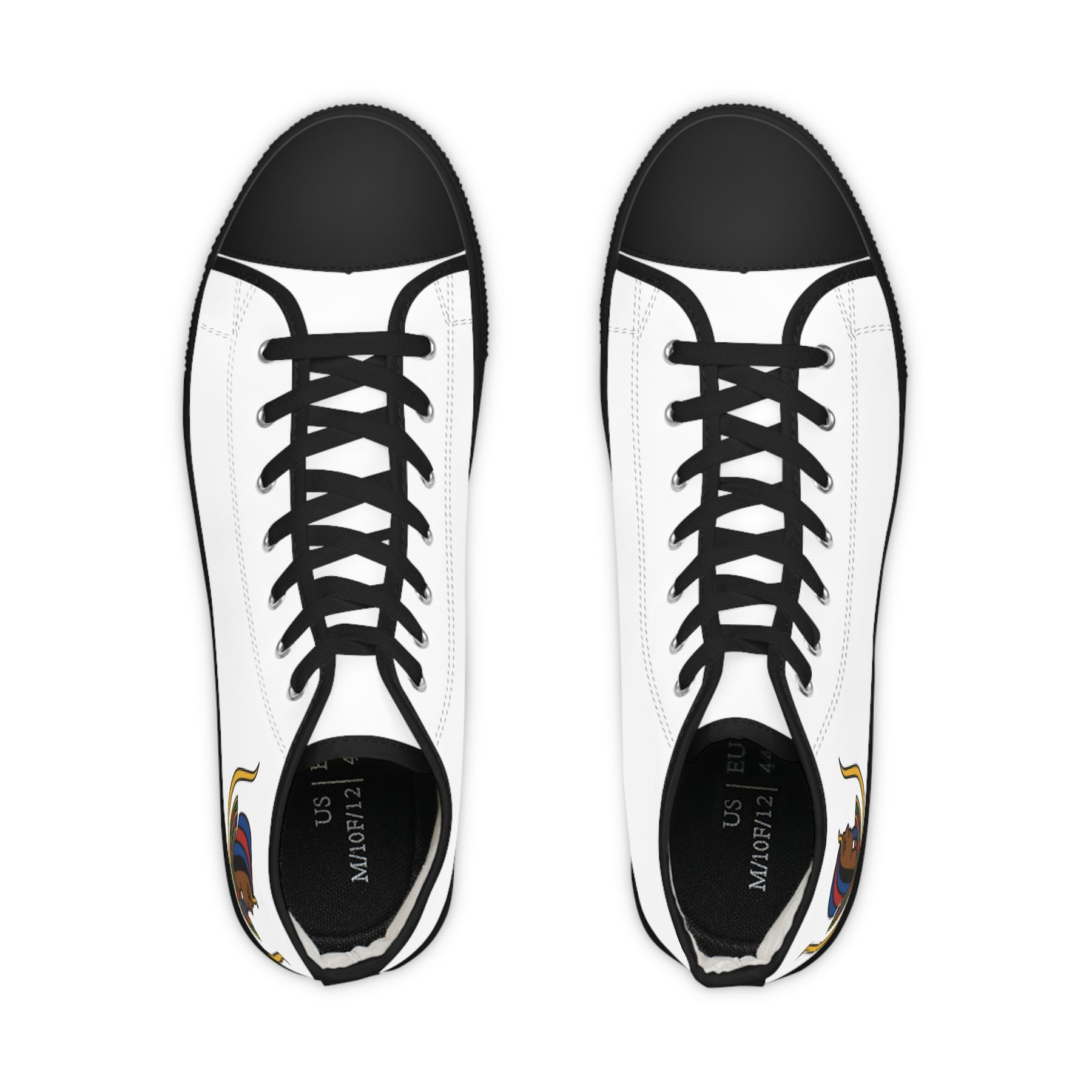 DOI Sneaker - High Top Black & White Sole - Bricks Masons