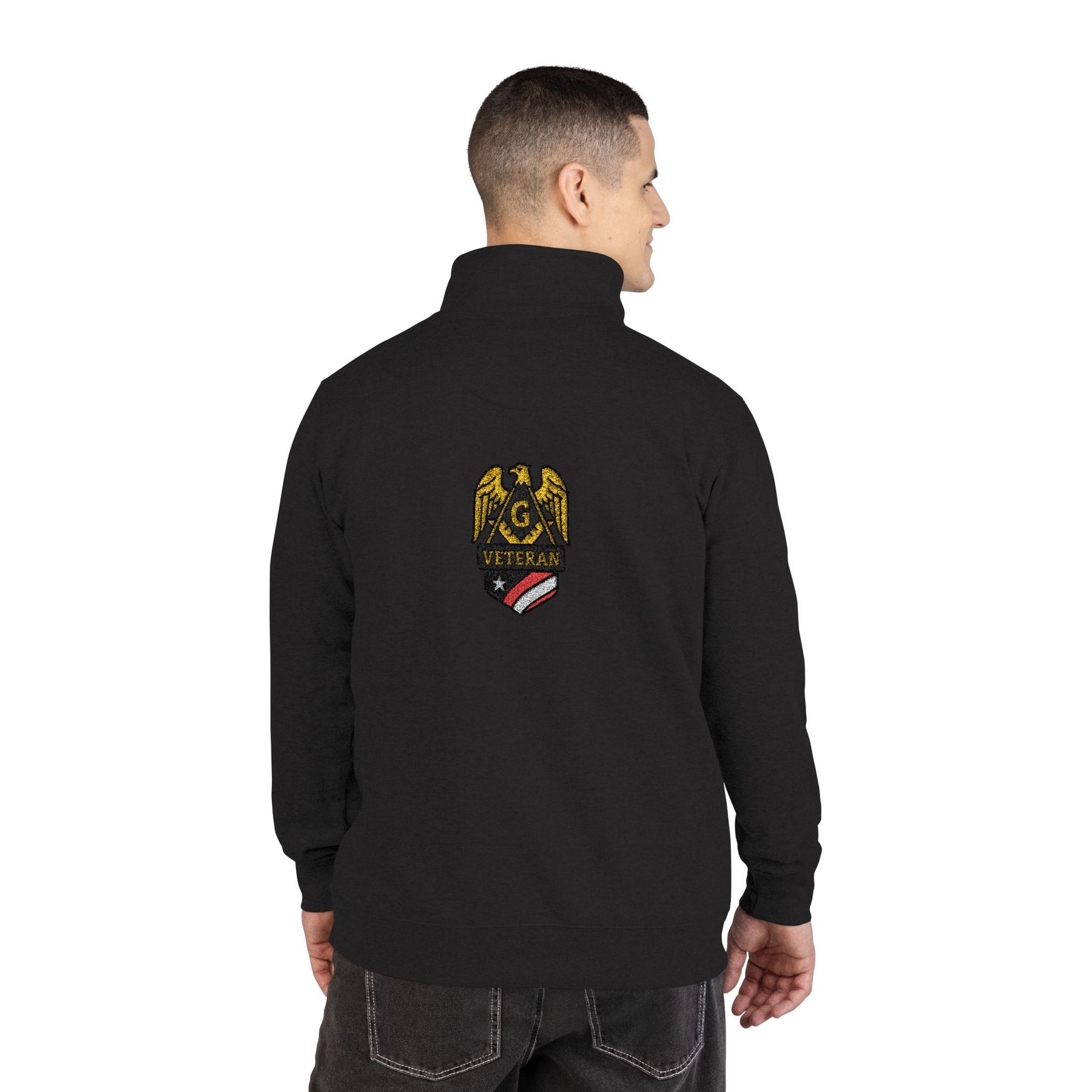Master Mason Blue Lodge Sweatshirt - S&C G Veteran Mason Embroidery - Bricks Masons