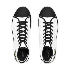 The Order of the White Shrine of Jerusalem Sneaker - High Top Black & White - Bricks Masons