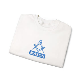 Master Mason Blue Lodge Sweatshirt - Classic Mason Square & Compass Design - Bricks Masons