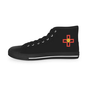 St. Thomas of Acon Sneaker - High Top Black & White - Bricks Masons