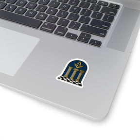 Master Mason Blue Lodge Sticker Decal - Kiss-Cut Colorful - Bricks Masons