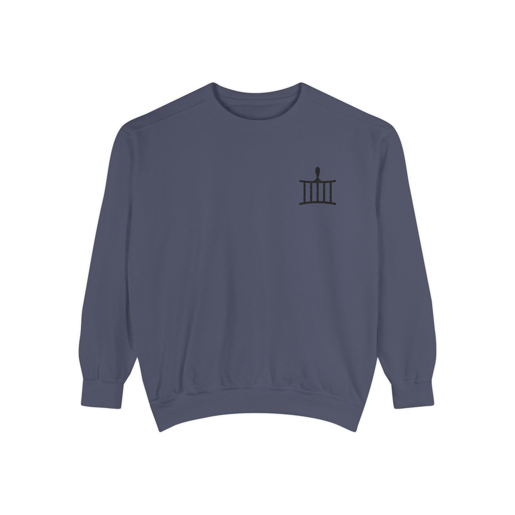 St. Lawrence The Martyr Sweatshirt - Embroidered Black Emblem - Bricks Masons