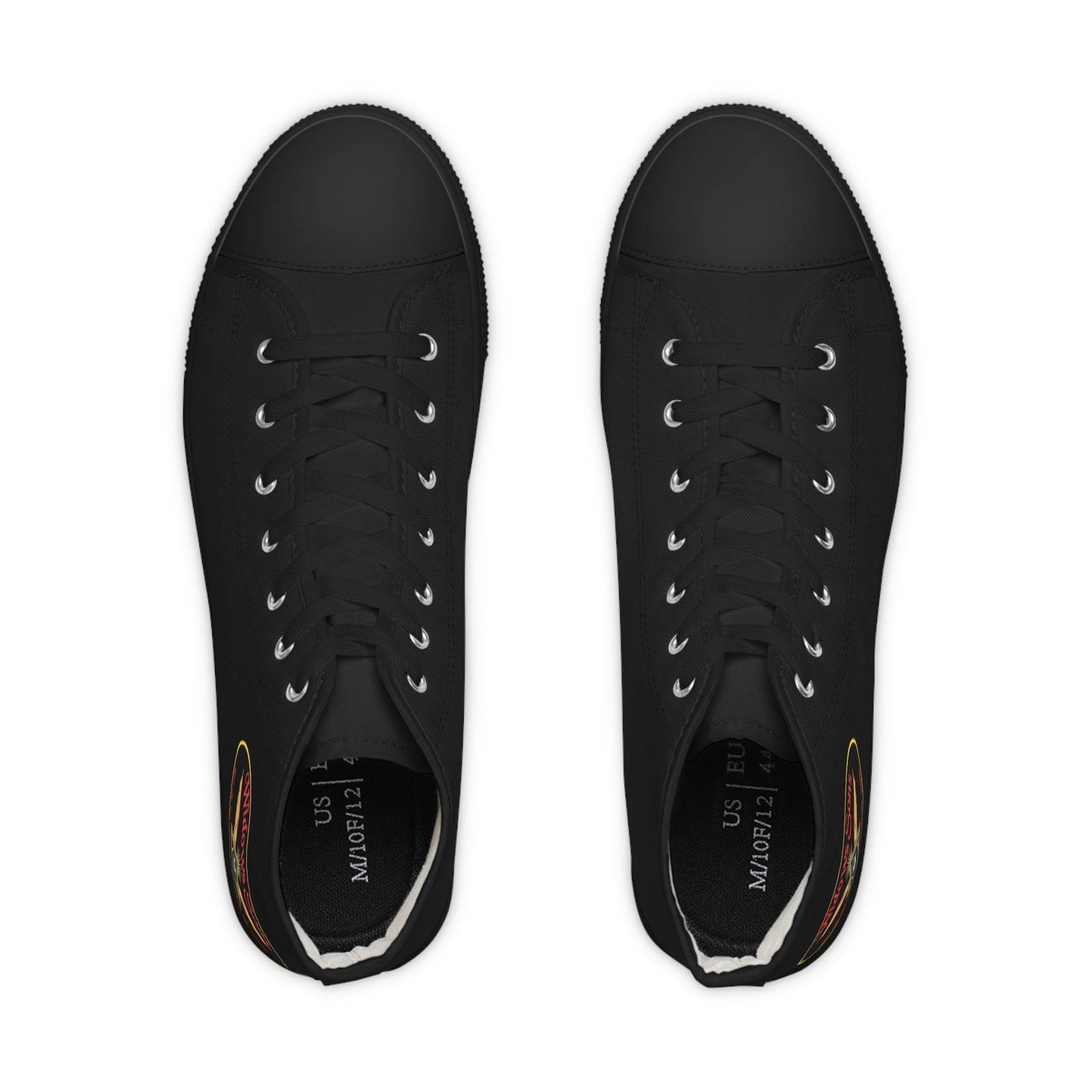 Widows Sons Sneaker - High Top Black & White Bikers Emblem - Bricks Masons