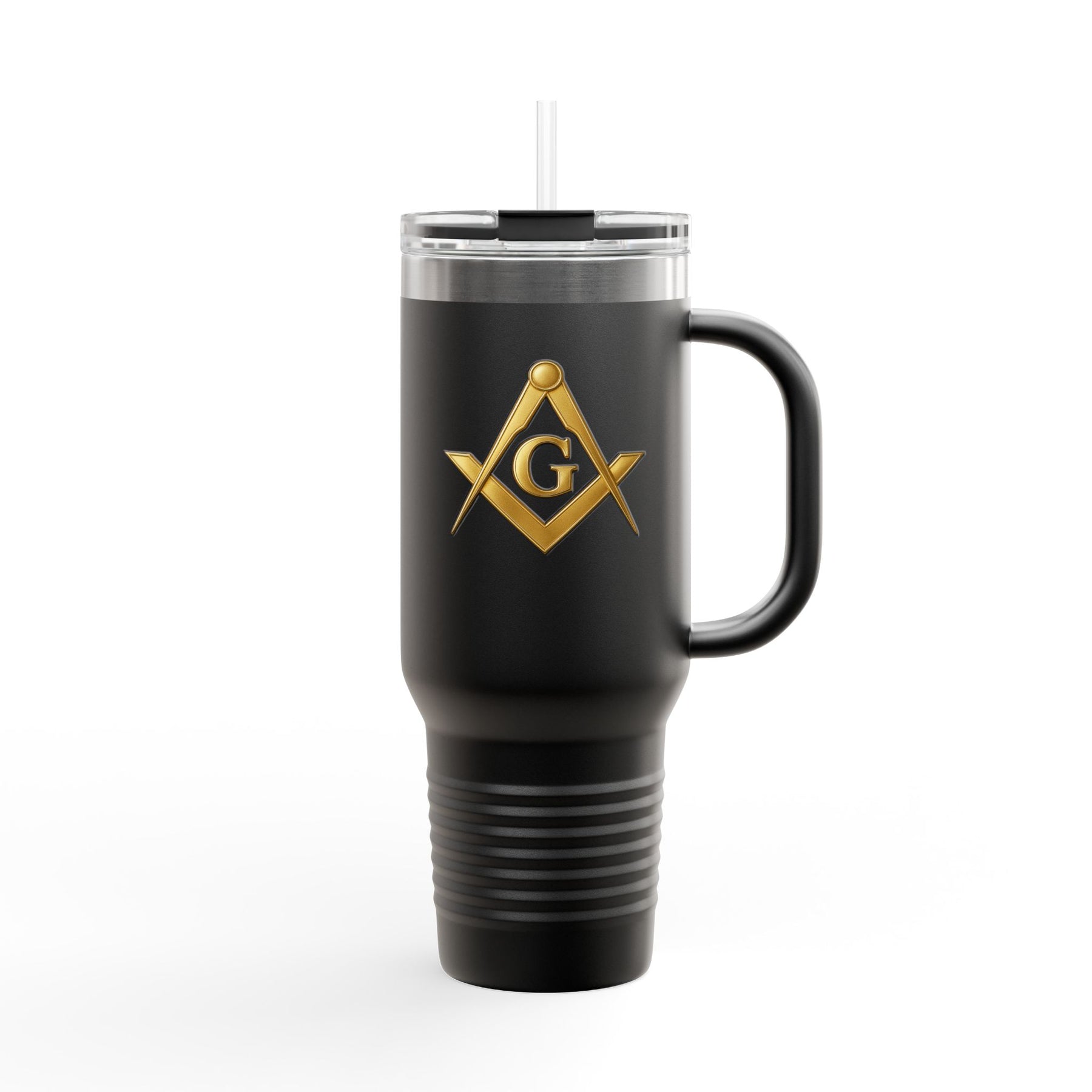 Master Mason Blue Lodge Ringneck Tumbler - Golden Square & Compass G Emblem