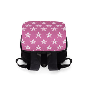 OES Backpack - Pink & White Stars - Bricks Masons