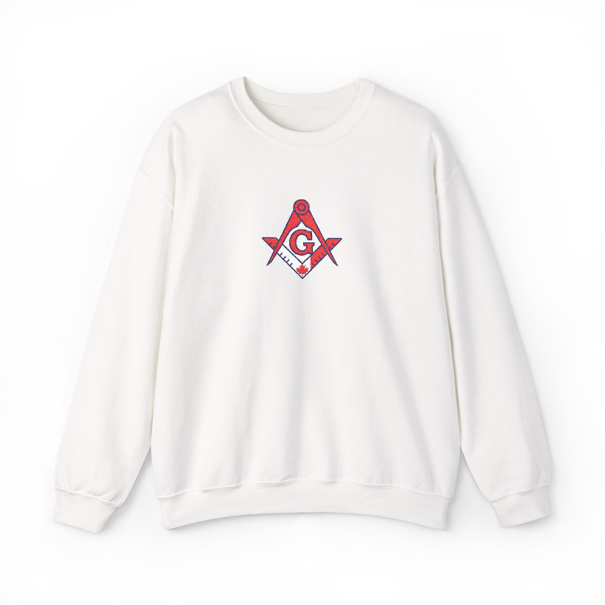 Master Mason Blue Lodge Canada Jurisdiction Sweatshirt - S&C with Canada Flag - Bricks Masons