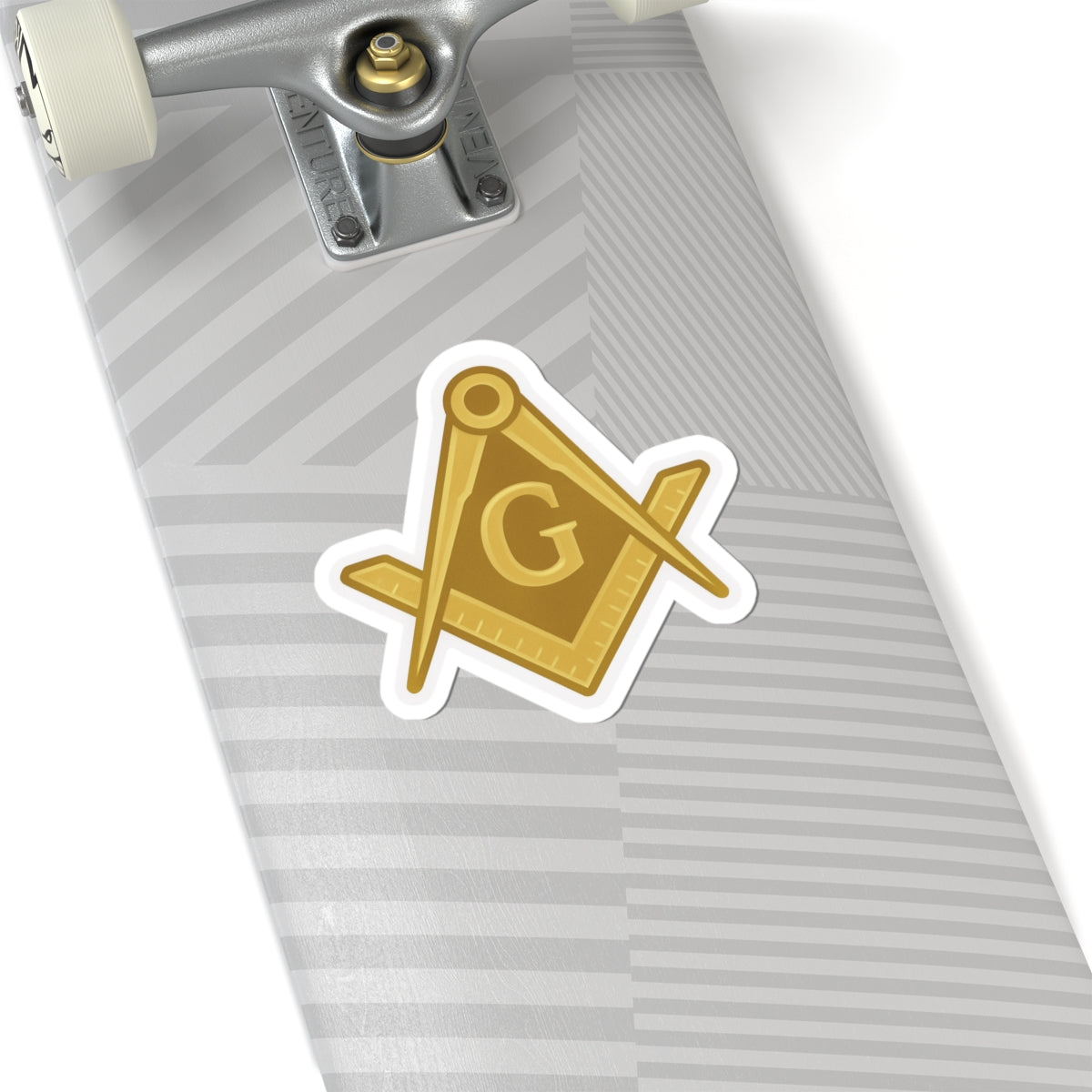 Master Mason Blue Lodge Sticker Decal - Kiss-Cut All Gold - Bricks Masons
