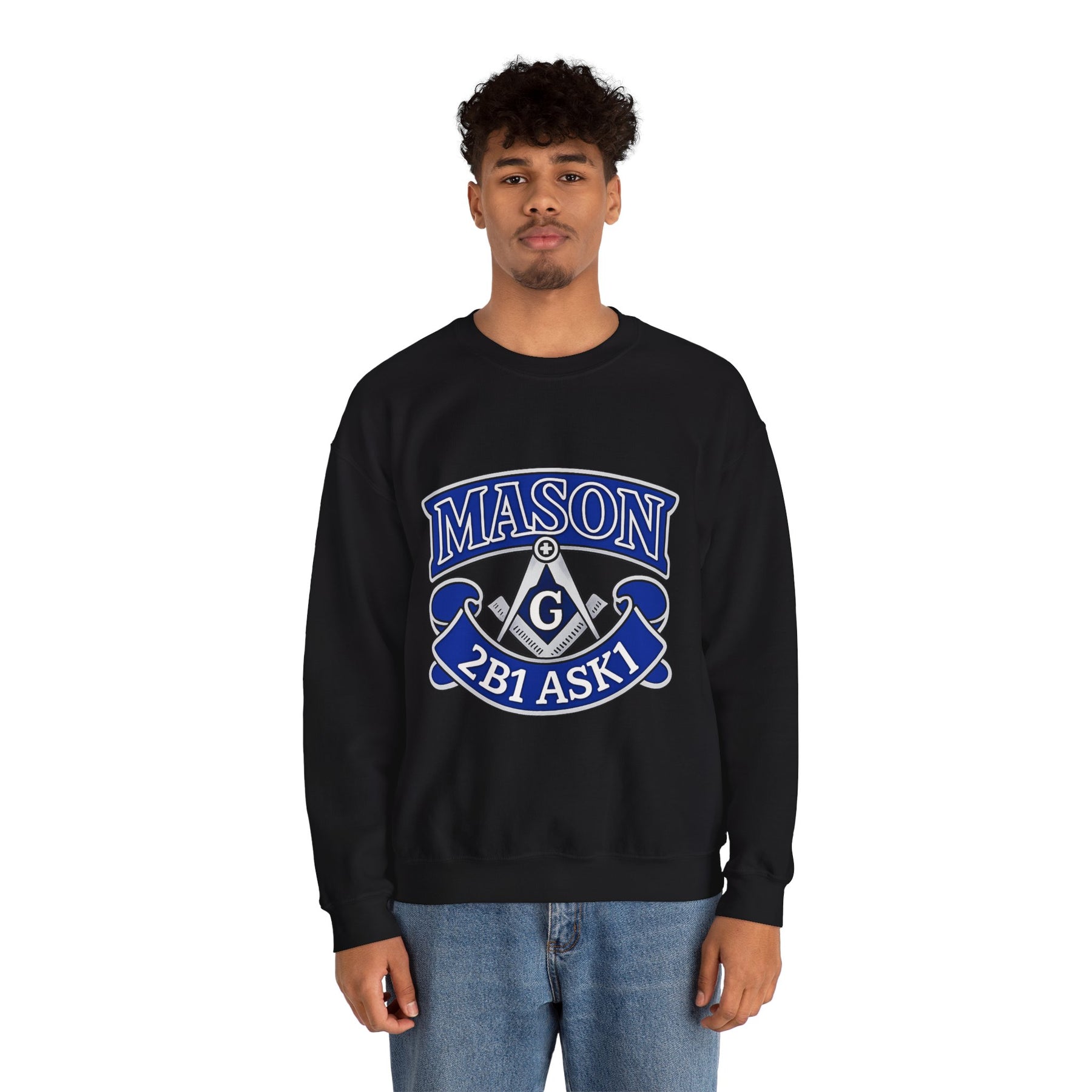 Master Mason Blue Lodge Sweatshirt - 2B1 ASK1 Square & Compass G