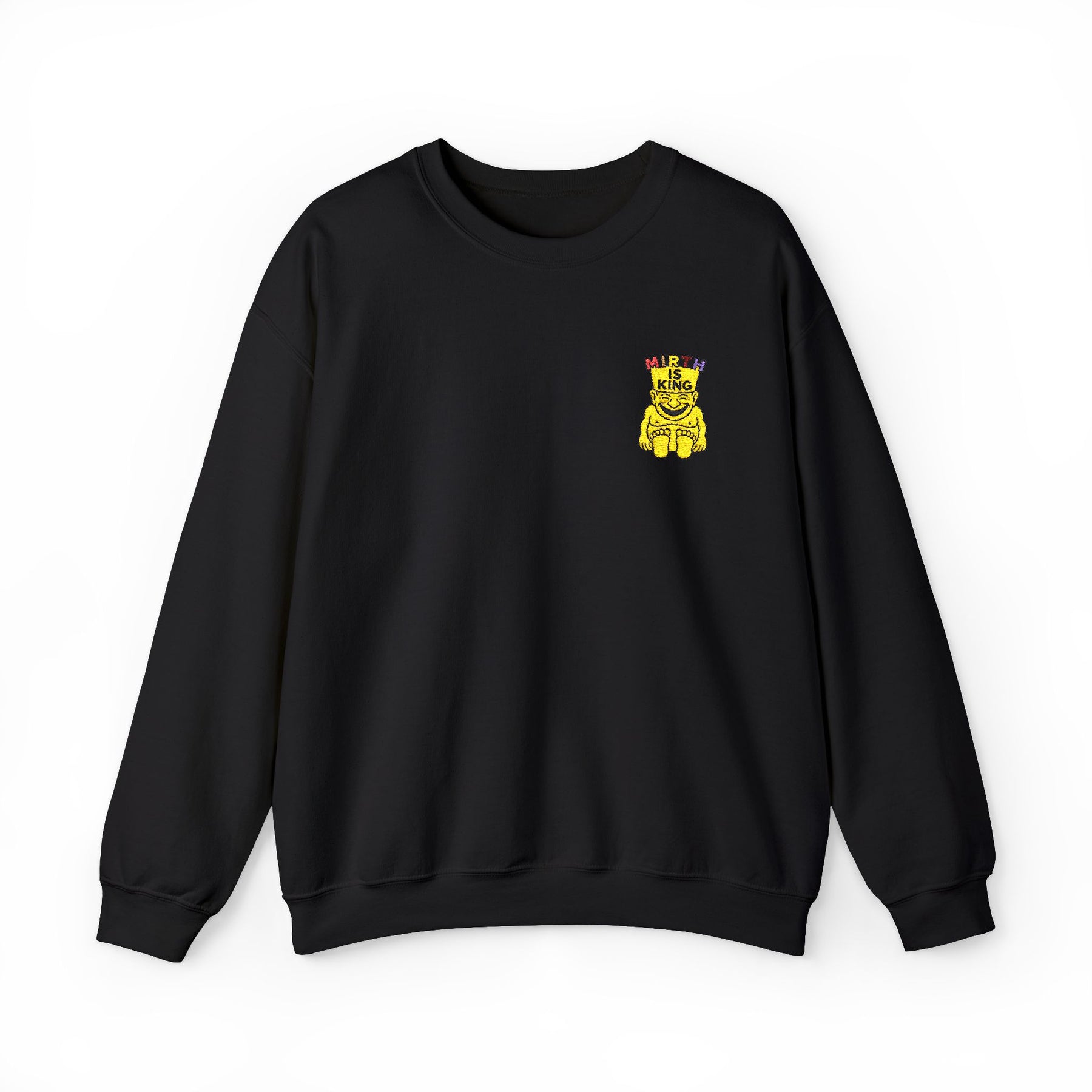 Royal Order of Jesters Sweatshirt - Crewneck Embroidered Front Motif - Bricks Masons