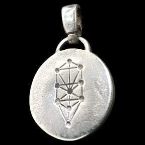 I said Kabbalah SELF-ESTEEM Hei Hei Hei NAME OF GOD 41 HAHAHEL in Silver 2.5 Cm 9 Gr Art 1777 - Bricks Masons
