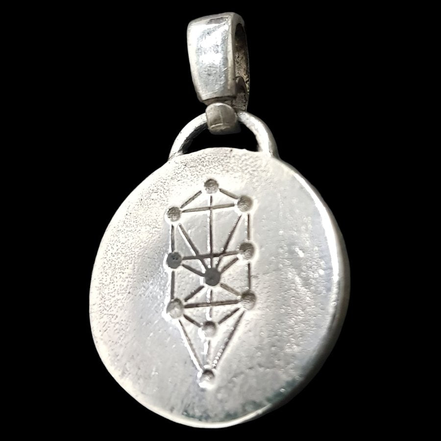 I said Kabbalah AGAINST THE EVIL EYE Daled Lamed Alef Name of God 10 ALADIAH in silver 2.5 Cm 9 Gr Art 1608 - Bricks Masons