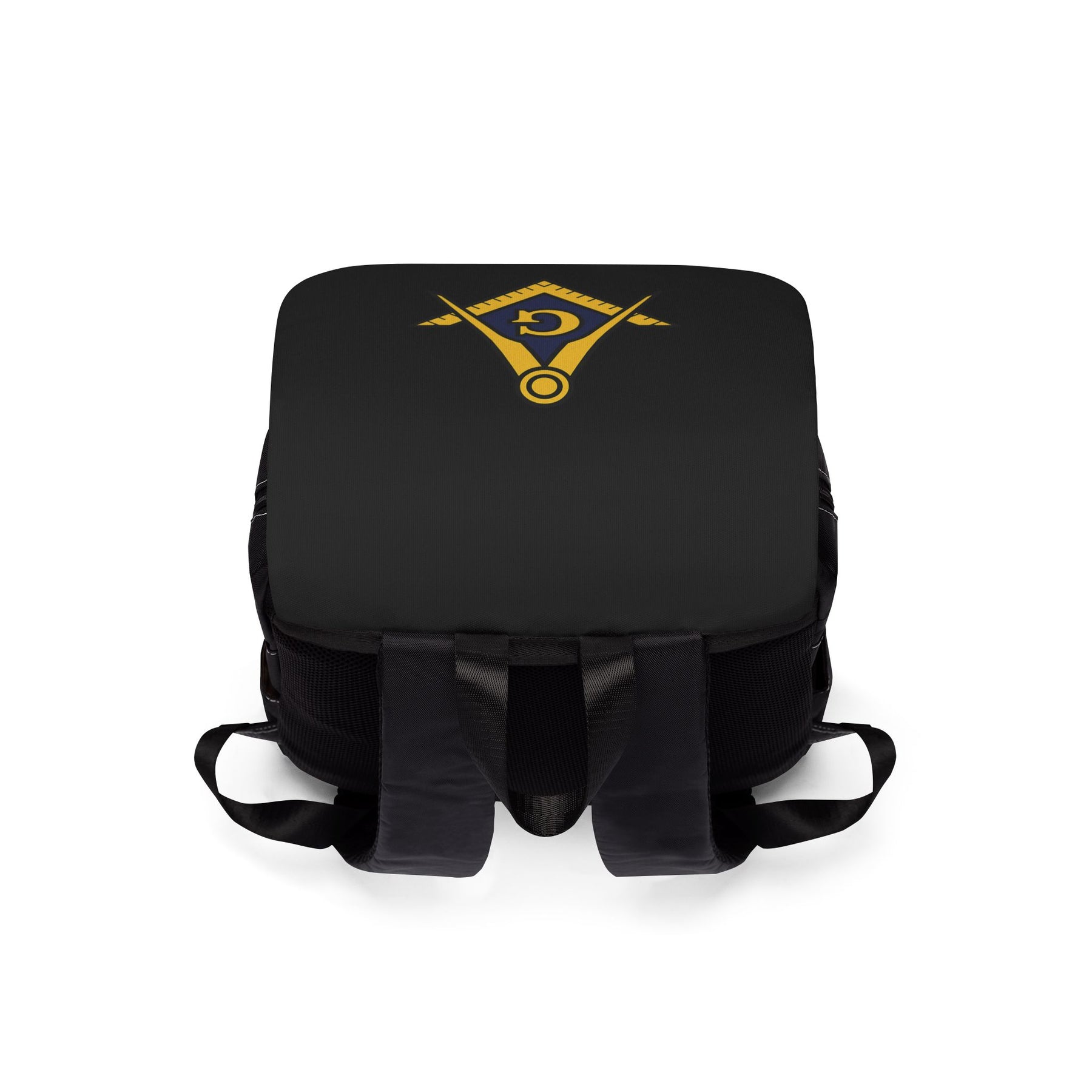 Master Mason Blue Lodge Backpack - Gold S & C With Multiple Compartments - Bricks Masons