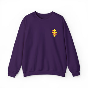 Red Branch of Eri Sweatshirt - Left Chest Embroidered Motif - Bricks Masons
