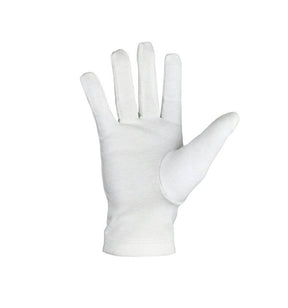 Royal Arch Chapter Gloves - White Cotton with Red Triple Tau Insignia