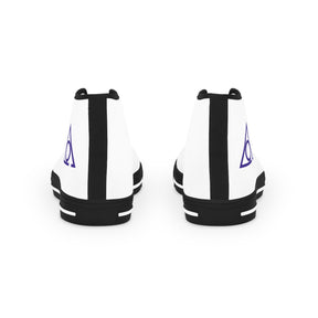 LOCOP Sneaker - High Top Black & White Purple Emblem - Bricks Masons