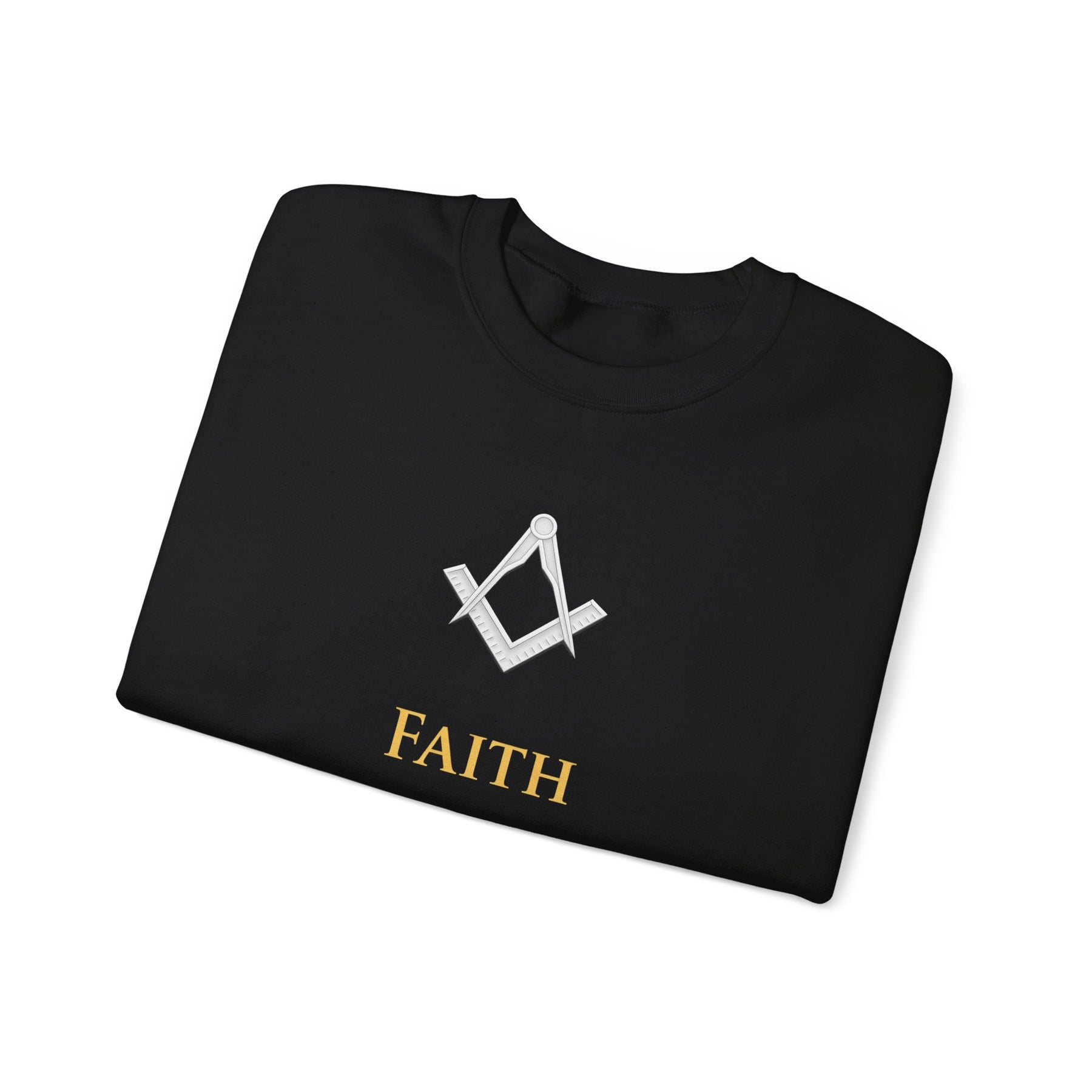 Master Mason Blue Lodge Sweatshirt - Faith Hope & Charity with Square & Compasses