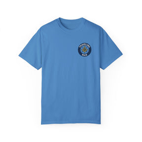 Master Mason Blue Lodge T-Shirt - Traveling Mason Garment-Dyed Tee - Bricks Masons