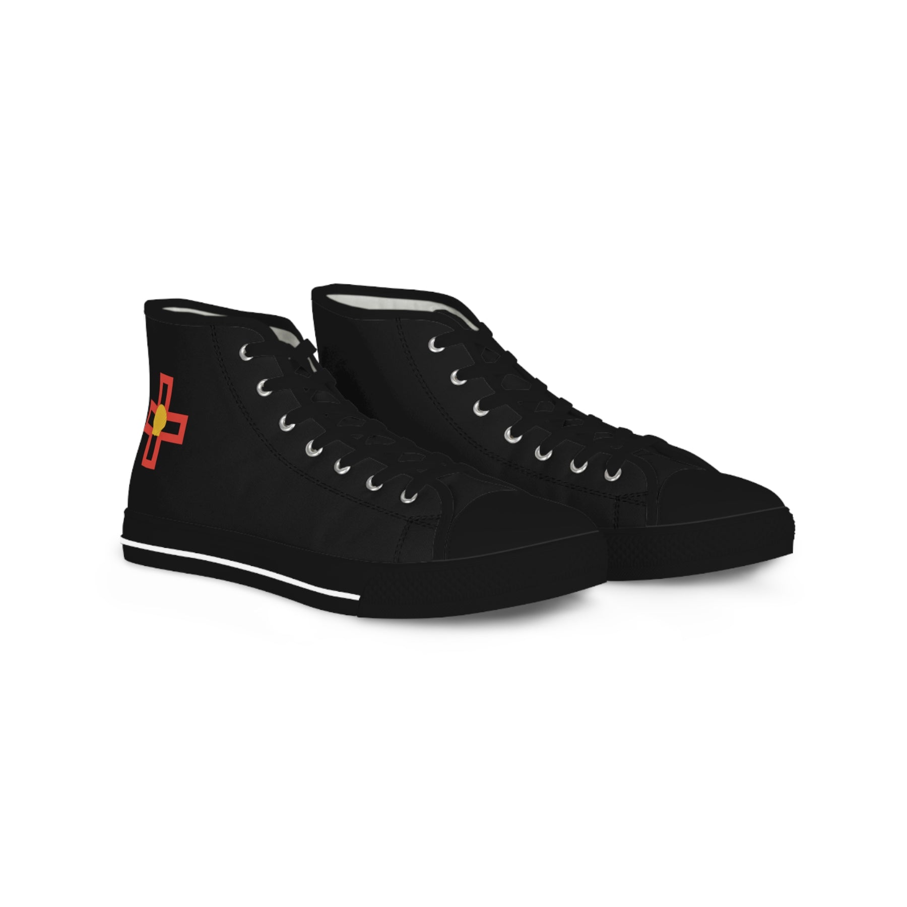 St. Thomas of Acon Sneaker - High Top Black & White - Bricks Masons