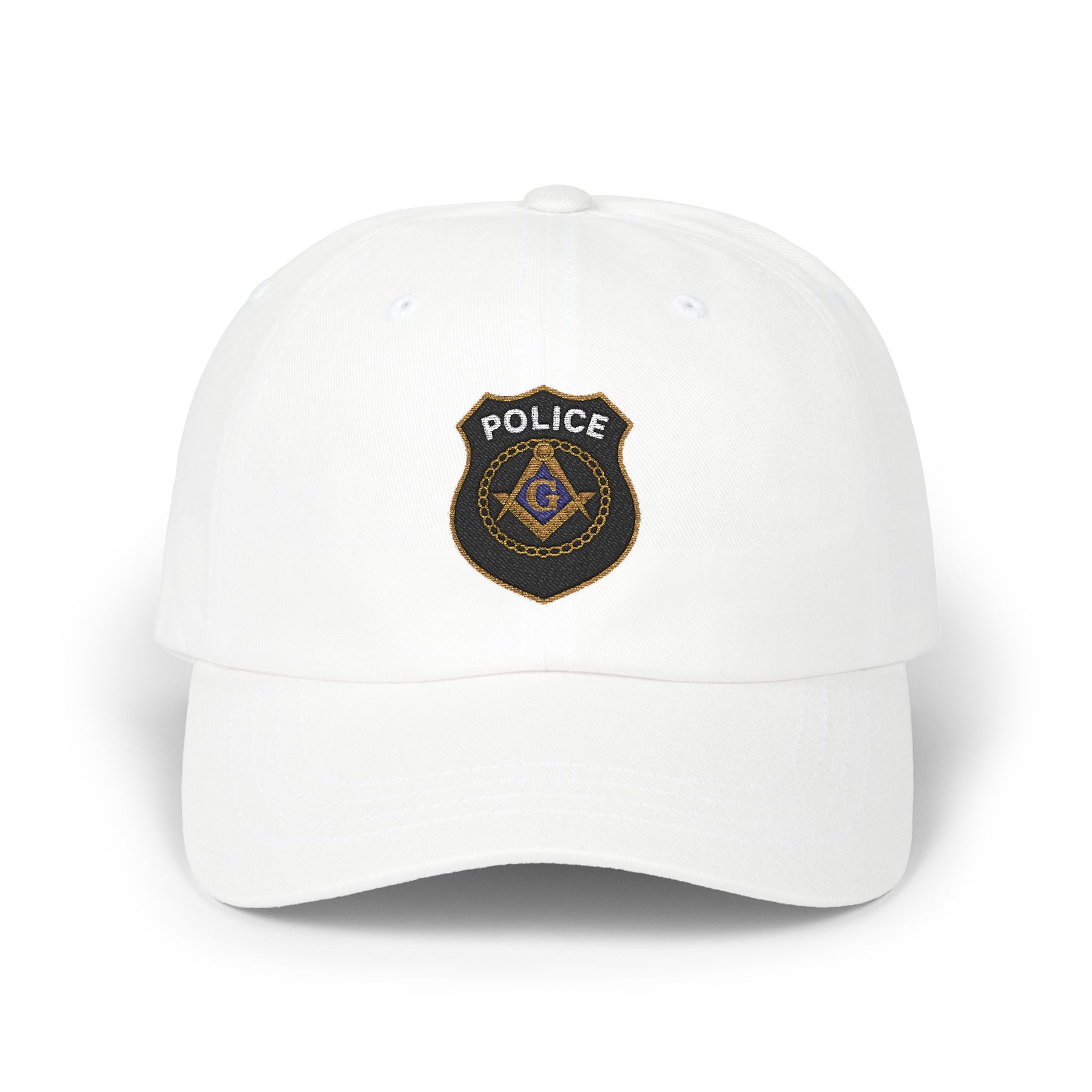 Master Mason Blue Lodge Baseball Cap - Embroidered Police Mason Dad Cap - Bricks Masons