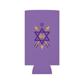 Order of the Secret Monitor Can Cooler - Purple Polyester Exterior - Bricks Masons