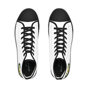 Order of the Amaranth Sneaker - High Top Black & White - Bricks Masons