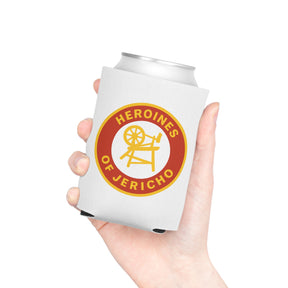 Heroines of Jericho Can Cooler - Red & Yellow Polyester Exterior - Bricks Masons