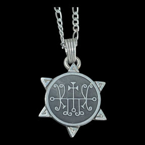 I wove the Demon 35 MARQUIS MARCHOSIAS and the Secret Seal of Solomon 72 Demons, Lesser Key of Solomon, Goetia. In Silver, 3 x 2.5 cm, 12 g. Art. 1894 - Bricks Masons