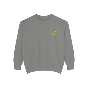 District Deputy Grand Master Blue Lodge Sweatshirt - Stitched Square & Compass with Star - Bricks Masons