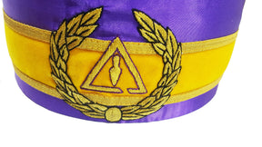 Council Crown Cap - Royal & Select Purple Hand Embroidery