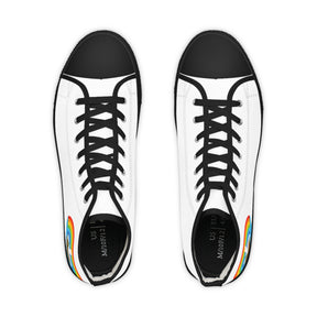 Royal Ark Mariner Sneaker - High Top Black & White Colorful Emblem - Bricks Masons
