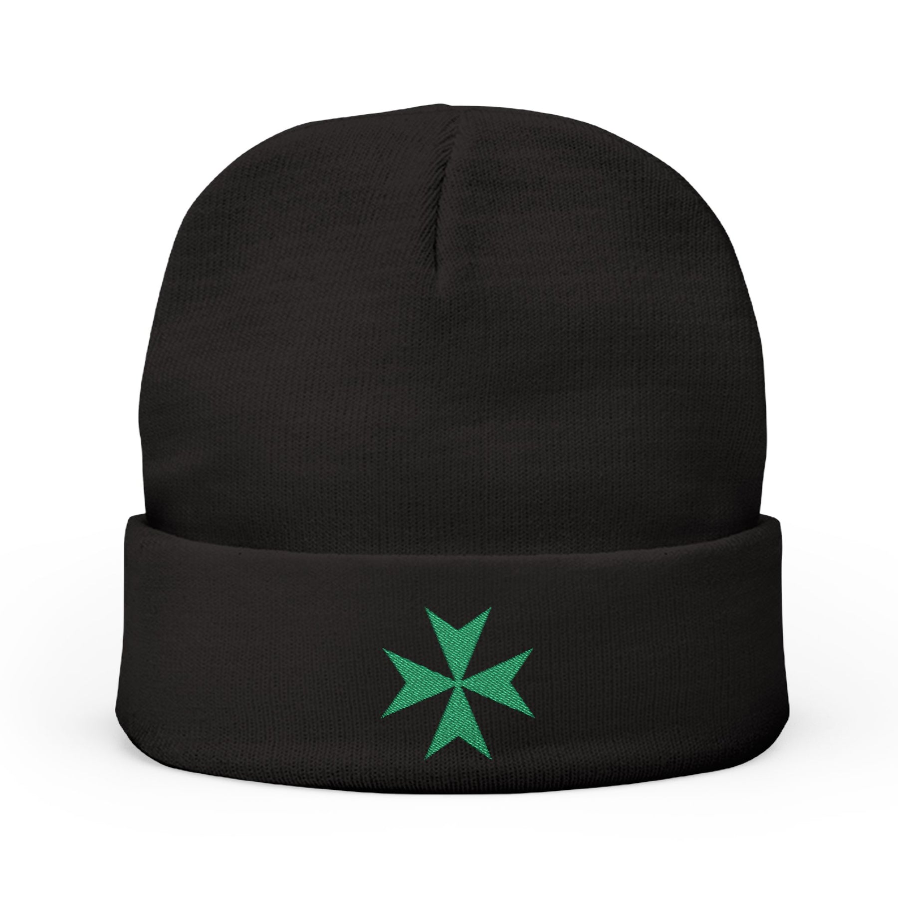 Order Of Saint Lazarus Beanie - Knit Embroidery Emblem - Bricks Masons