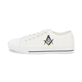 Master Mason Blue Lodge Australia Jurisdiction Sneaker - Low Top Sneaker Black & White S&C G - Bricks Masons