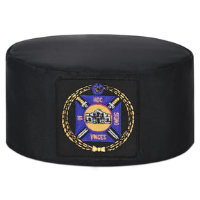 Knights Templar Commandery Crown Cap - Square Patch With Purple & Gold Emblem - Bricks Masons