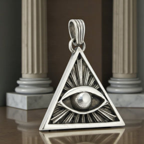 Masonic Medal Visor Eye in Silver 4 X 3 Cm 10 Gr Art 305 - Bricks Masons